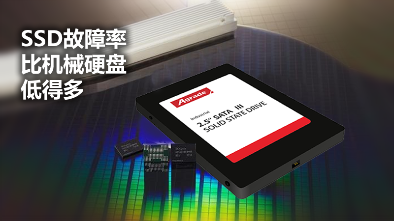 SSD故障率比机械硬盘低得多 SSD故障率比机械硬盘低得多